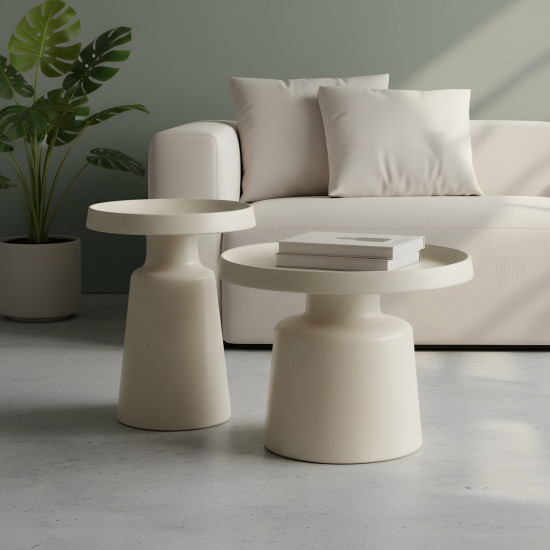 Metal Table Set - 2 Pcs